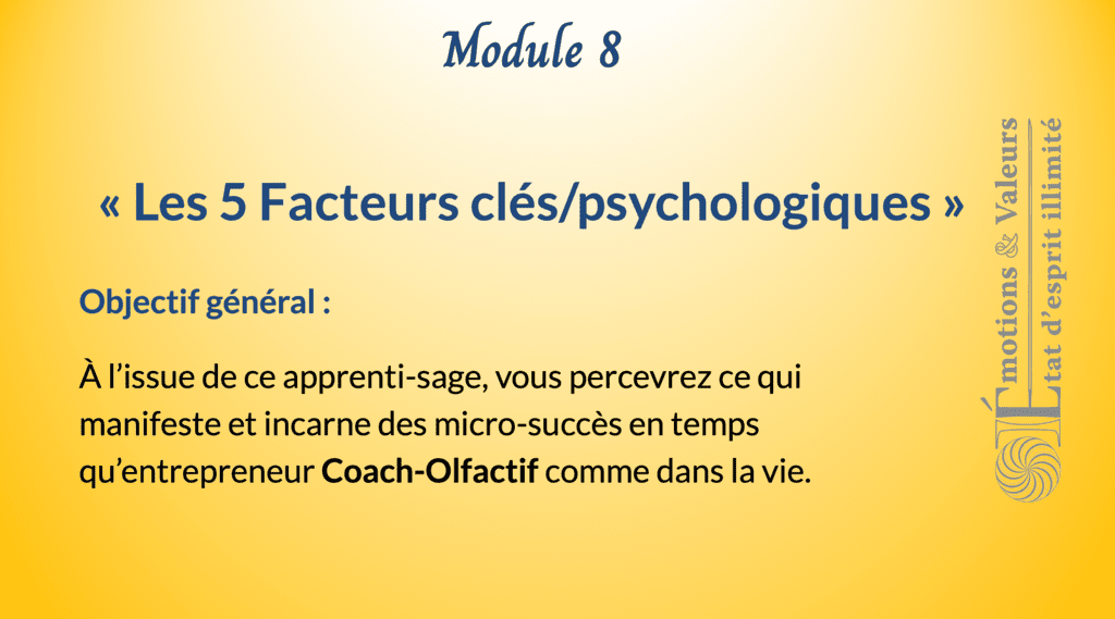 Module 8 - Académie Coach Olfactif